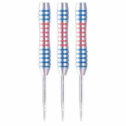 *Designa Scallop Darts - Steel Tip - Ringed - Blue & Red - Barrels Only - 20g