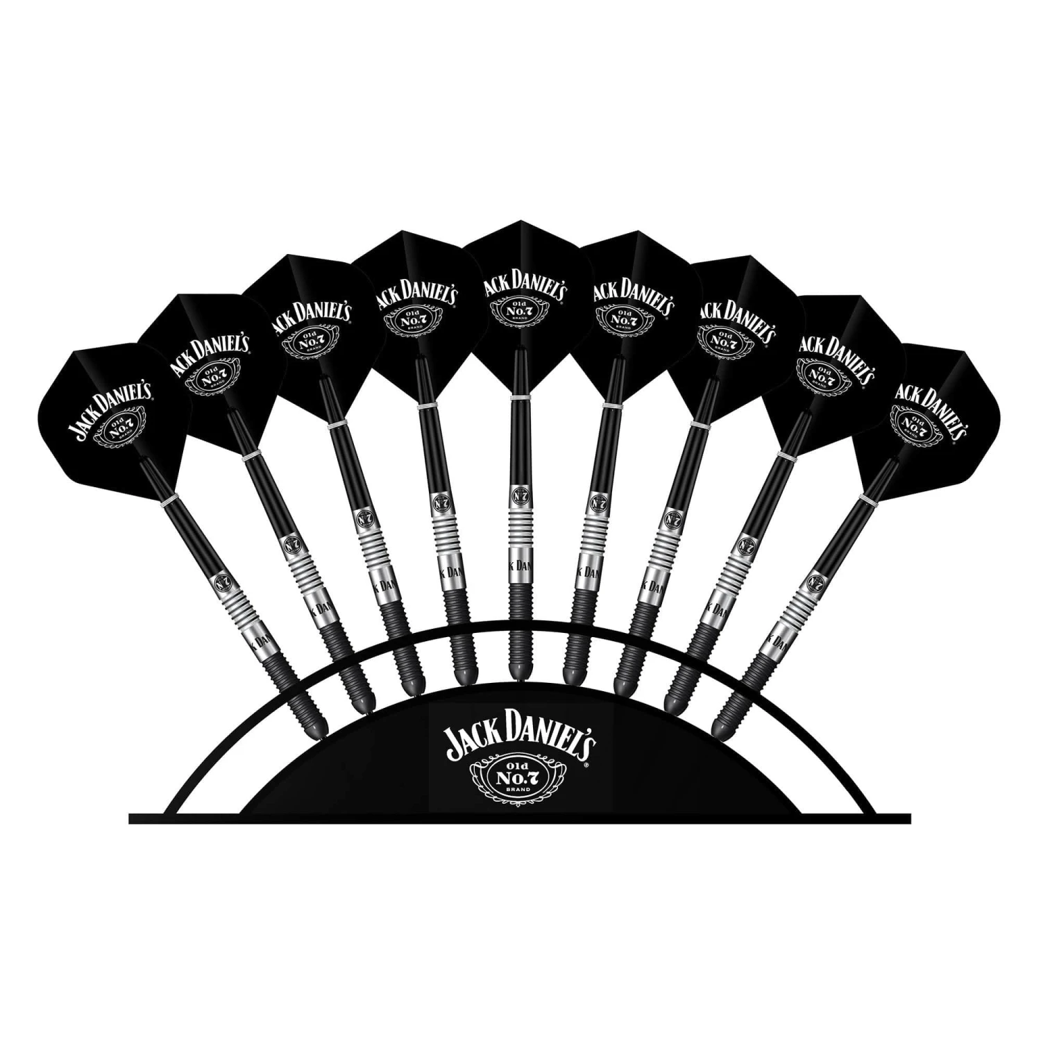 Jack Daniels - Acrylic Arc Display Stand - Holds 9 Darts - Black - Image 2
