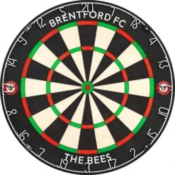 Brentford FC - Official Licensed - The Bees - Professional Dartboard - Crest With Name