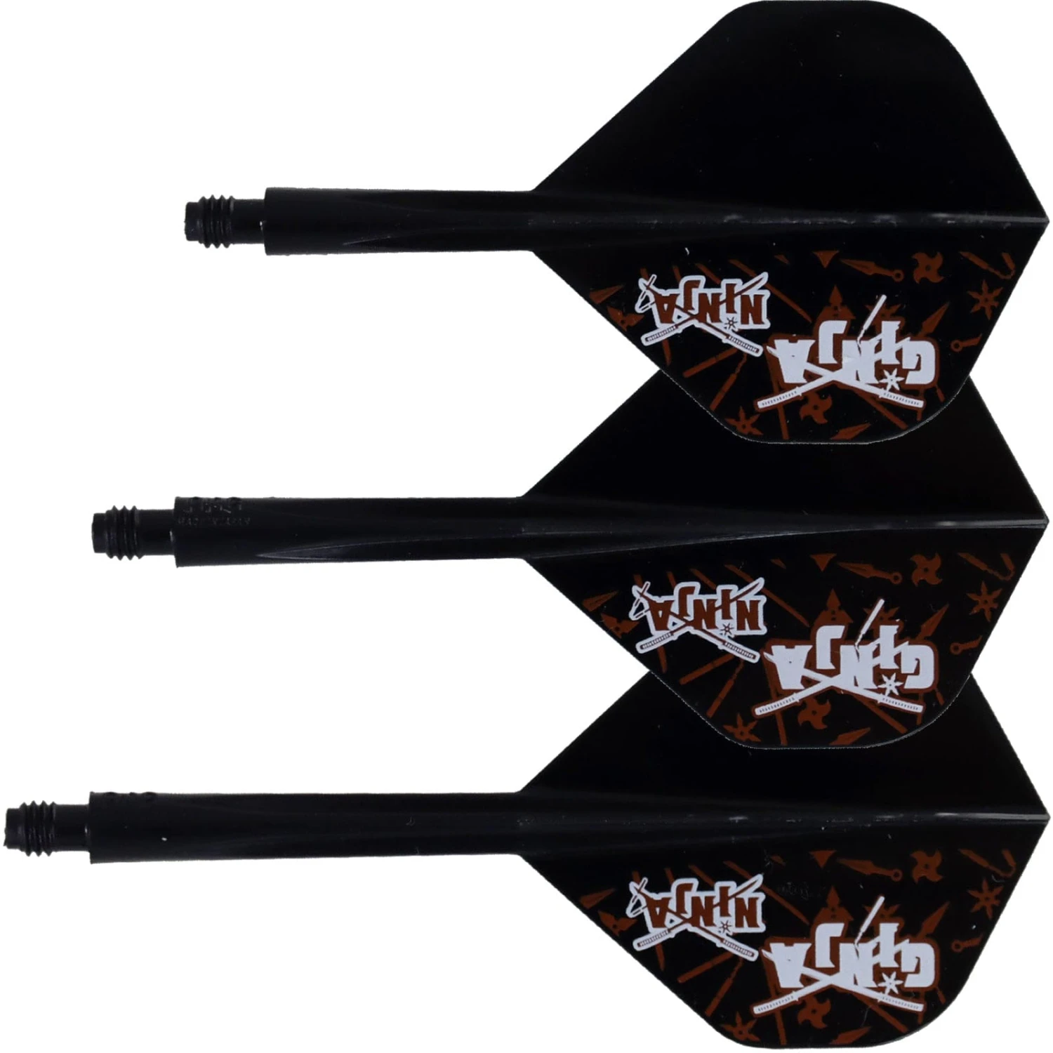 Condor AXE Dart Flights - Matt Campbell - Ginja Ninja - Standard - Black - Image 7
