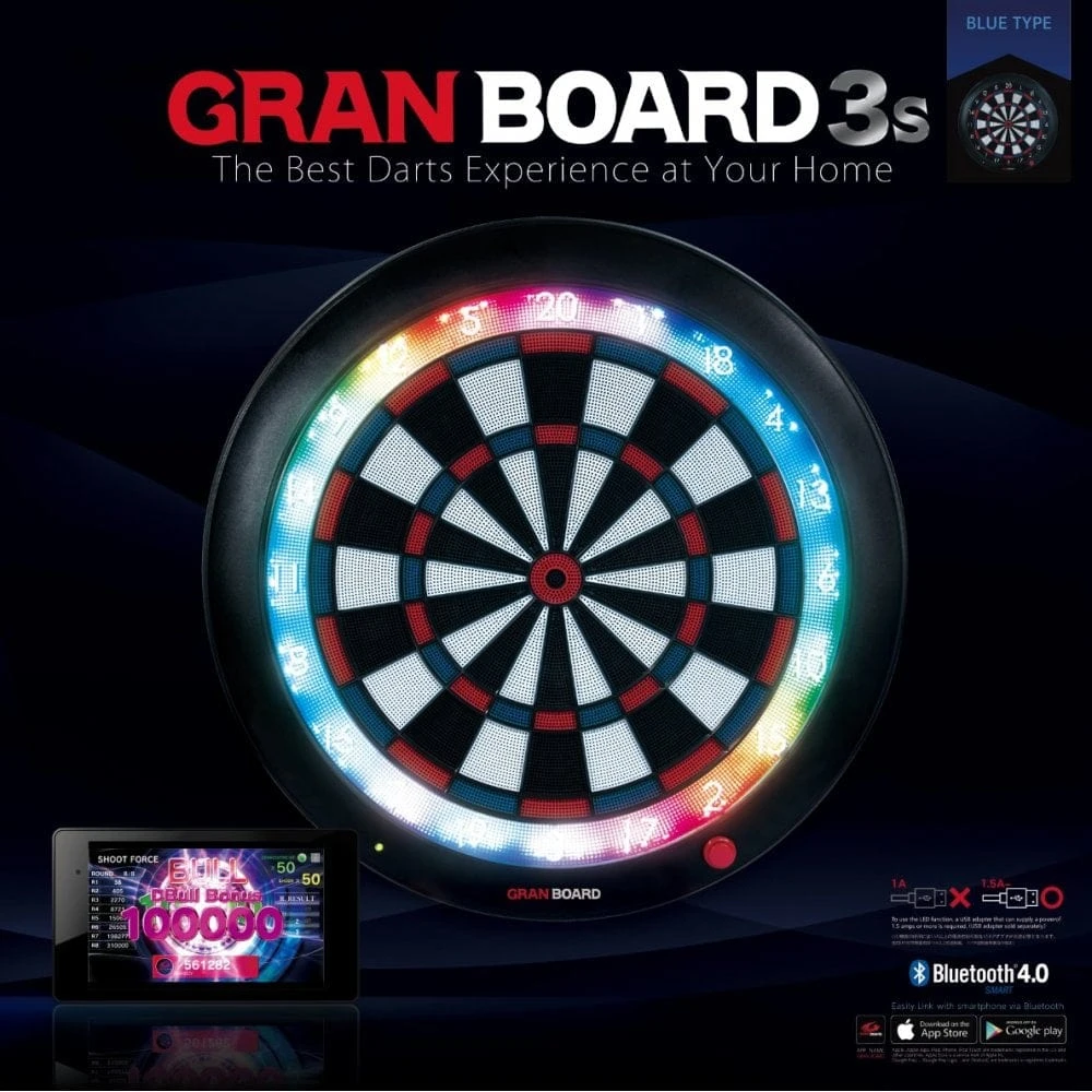 Granboard 3S - Professional Electronic - Soft Tip Dartboard - Blue - Image 2