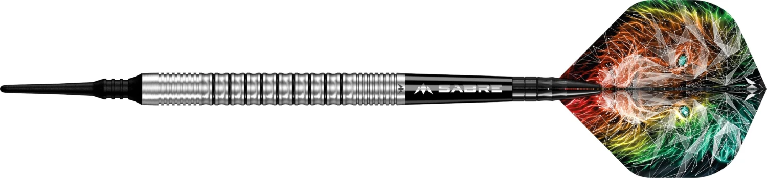 Mission Dominik Grüllich Darts - Soft Tip - 95% Tungsten - Silver-Black Rings - Image 6