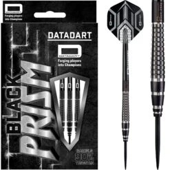 Datadart Black Prism Darts - Steel Tip - Black Titanium