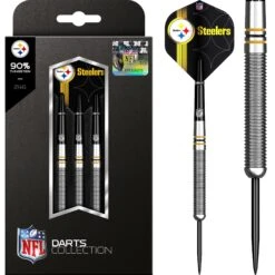 NFL - Steel Tip Tungsten Darts - Official Licensed - Pittsburgh Steelers - 24g