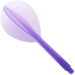 Condor Dart Flights - Zero Stress - Teardrop - Clear Purple