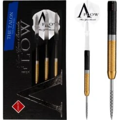 Dynasty Darts - Black Line - Steel Tip - Larry Butler - The Talon - Black & Gold - 24g
