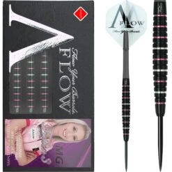 Dynasty Darts - Black Line CT - Steel Tip - Fallon Sherrock - Black & Pink - 24g