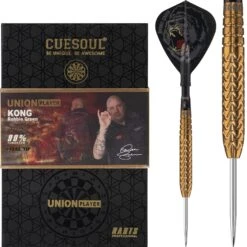 *Cuesoul - Steel Tip Tungsten Darts - Robbie Green - Kong - Gold