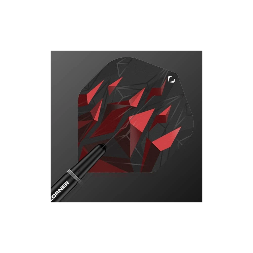 Darts Corner Astrofire Darts - Steel Tip - Knurled - Black & Red - Image 12