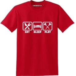 T Shirt - Humour Dart T-Shirt - Red - Eat Sleep Play Darts