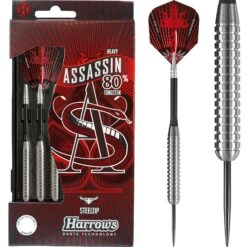 Harrows Assassin Darts - Steel Tip - Heavy - Ringed - 32g