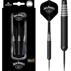 Jack Daniels Old No7 - Electro Black Brass Darts - Steel Tip
