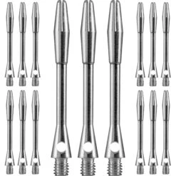 Unicorn XL Aluminium Dart Shafts - VALUE PACK 5 Sets - Silver