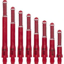 Cuesoul - Dart Shafts - Tero Flight System - AK7 - Standard - Set Of 4 - Red