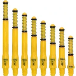 Cuesoul - Dart Shafts - Tero Flight System - AK7 - Standard - Set Of 4 - Yellow