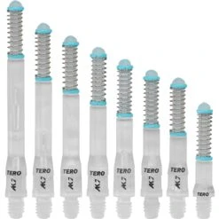 Cuesoul - Dart Shafts - Tero Flight System - AK7 - Standard - Set Of 4 - Ice Clear