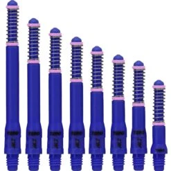 *Cuesoul - Dart Shafts - Tero Flight System - AK7 - Standard - Set Of 4 - Navy Blue