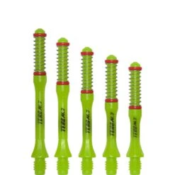 Cuesoul - Dart Shafts - Tero Flight System - AK7 - Slim - Set Of 4 - Green