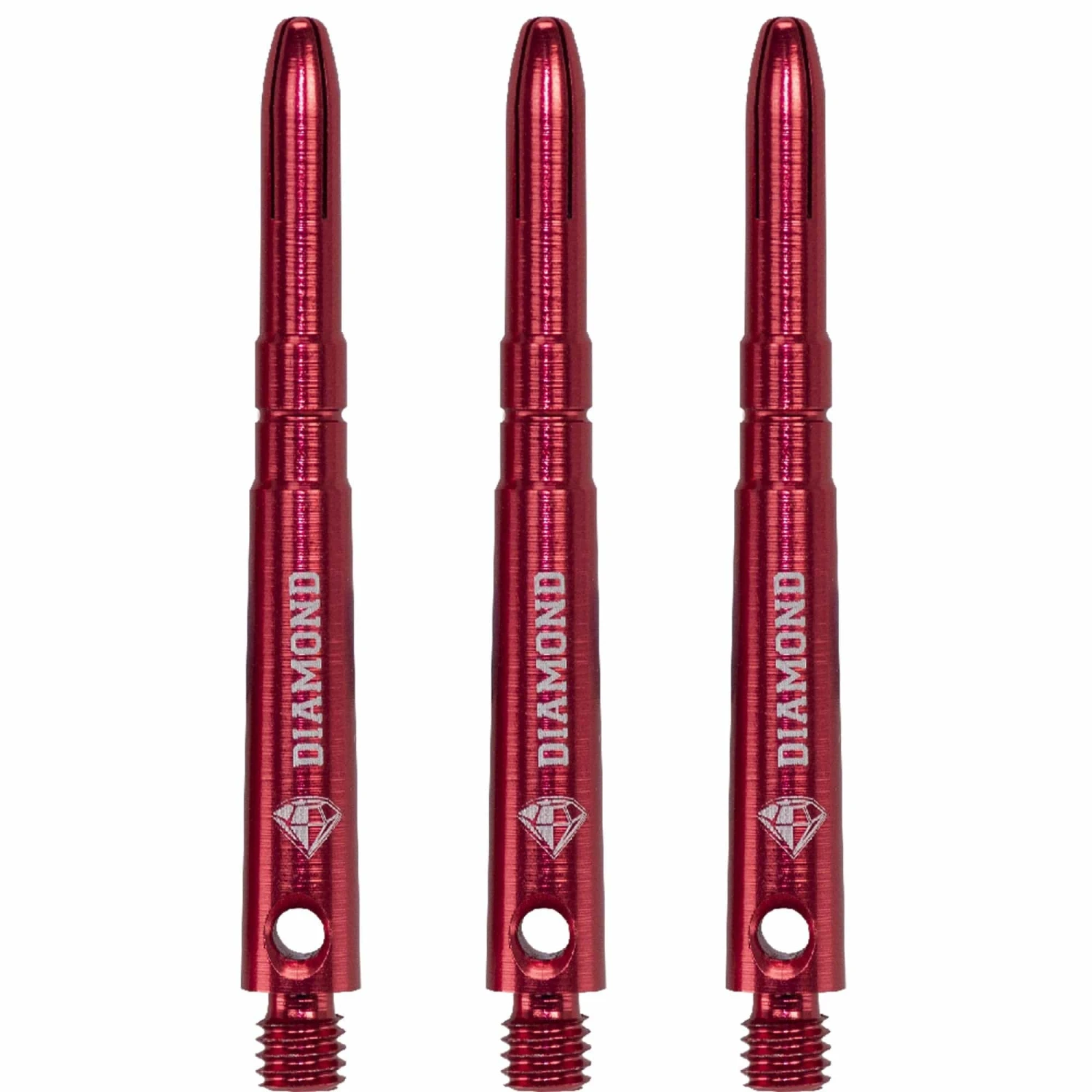Cuesoul - Aluminium Dart Shafts - Diamond - Value Pack - 4 Sets - Red - Image 2