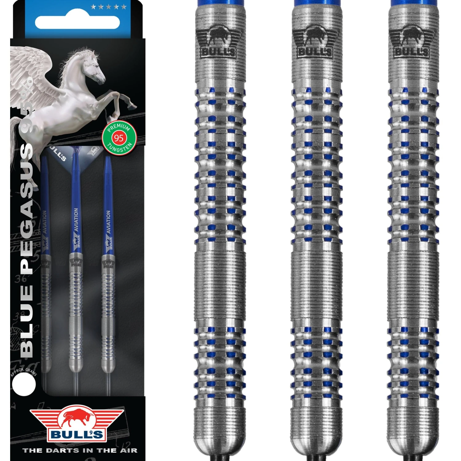Bulls Blue Pegasus Darts - Steel Tip - 95% - Style B - Image 3