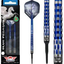Bulls Blue Pegasus Darts - Soft Tip - 95% - Style C - 22g