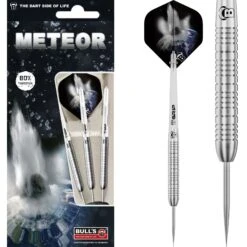 BULL'S Meteor Darts - Steel Tip - 80% Tungsten - MT4 - Ringed