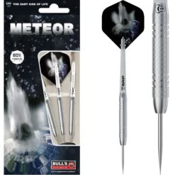 BULL'S Meteor Darts - Steel Tip - 80% Tungsten - MT8 - Fine Knurl