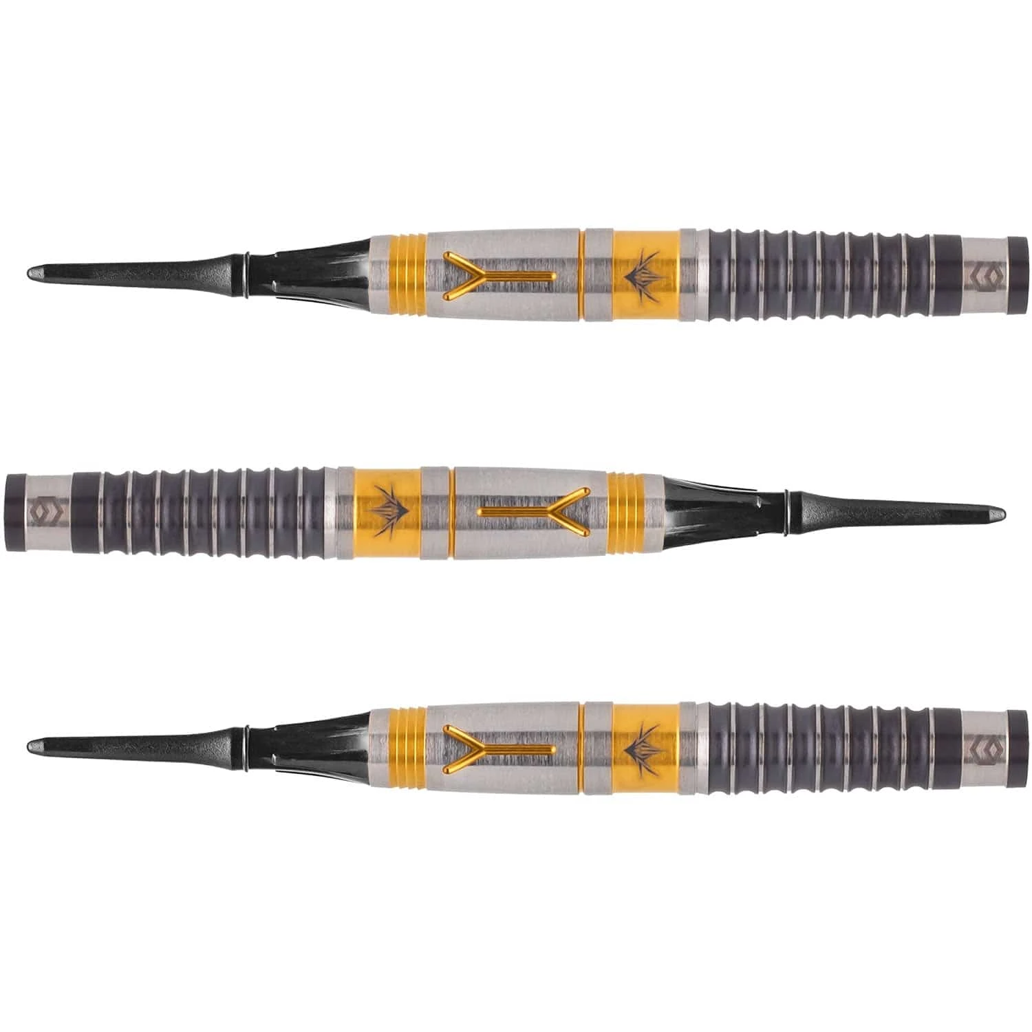 Caliburn Y Darts - Soft Tip - 90% - Black & Gold - 20g - Image 4