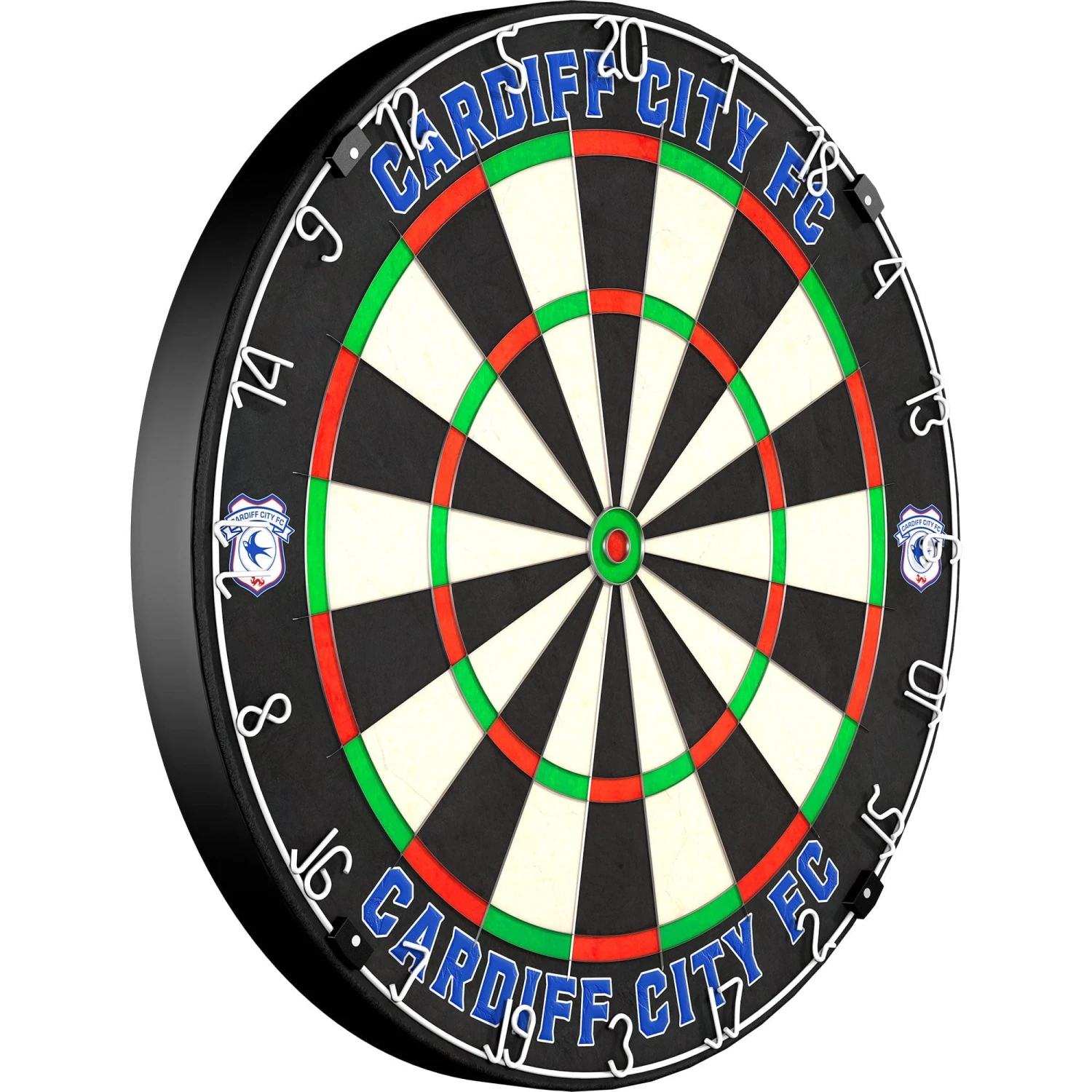 Cardiff City FC - Official Licensed - Professional Dartboard - Crest And Wordmark - Image 2