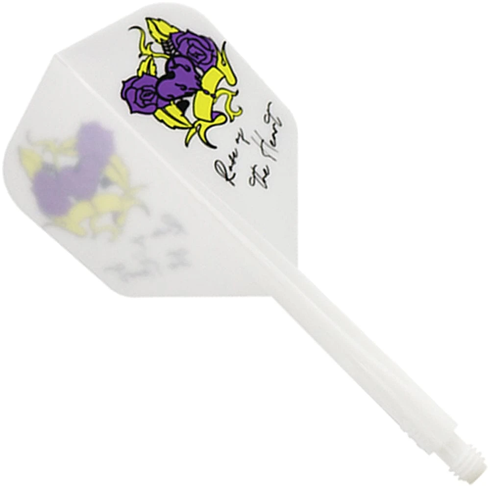 *Condor AXE Player Series Dart Flights - Natsumi Iwata - Heart Of Gold - Small - White