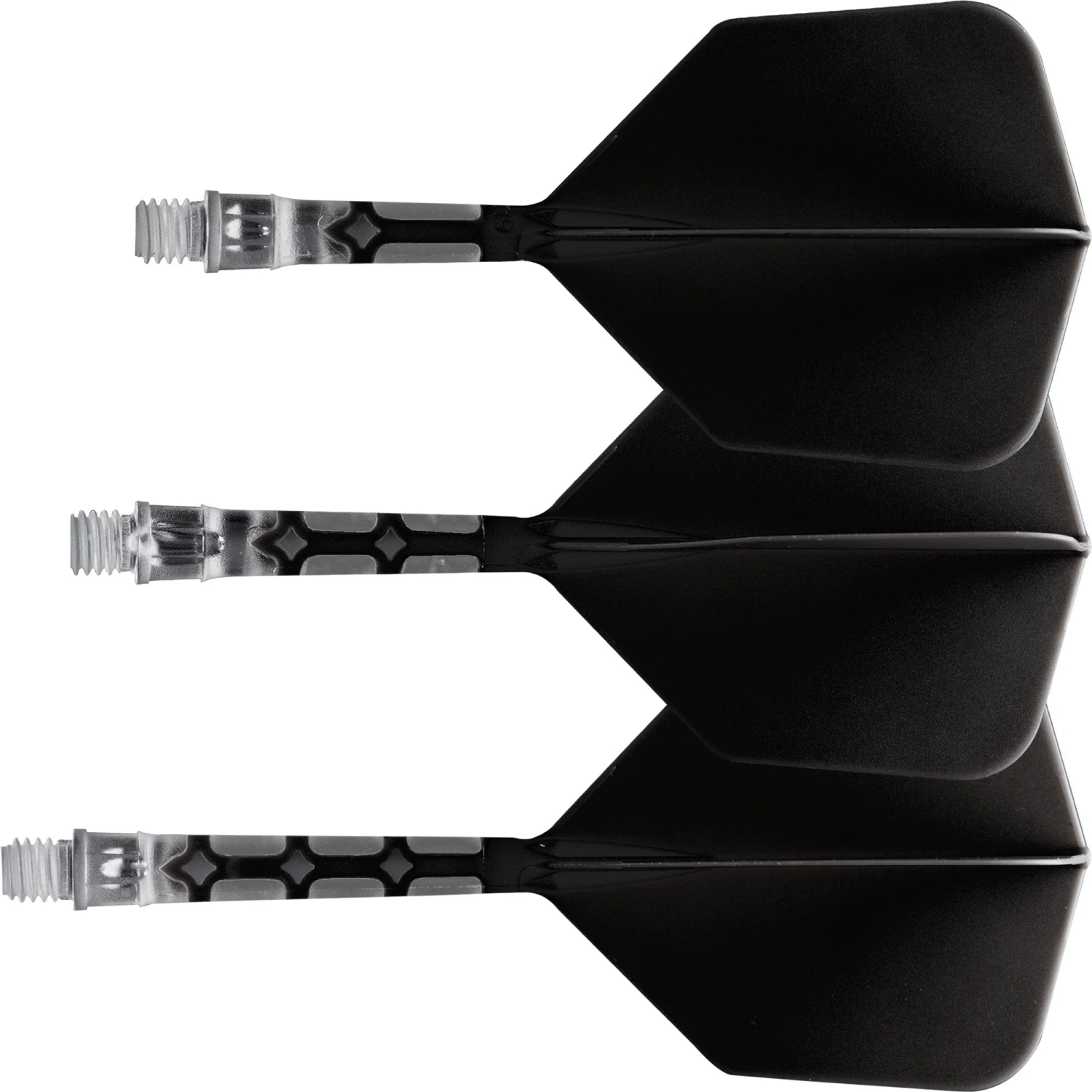Cuesoul Rost T19 Integrated Dart Shaft And Flights - Big Wing - Clear With Black Flight - Image 3