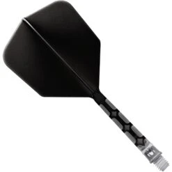 Cuesoul Rost T19 Integrated Dart Shaft And Flights - Big Wing - Clear With Black Flight