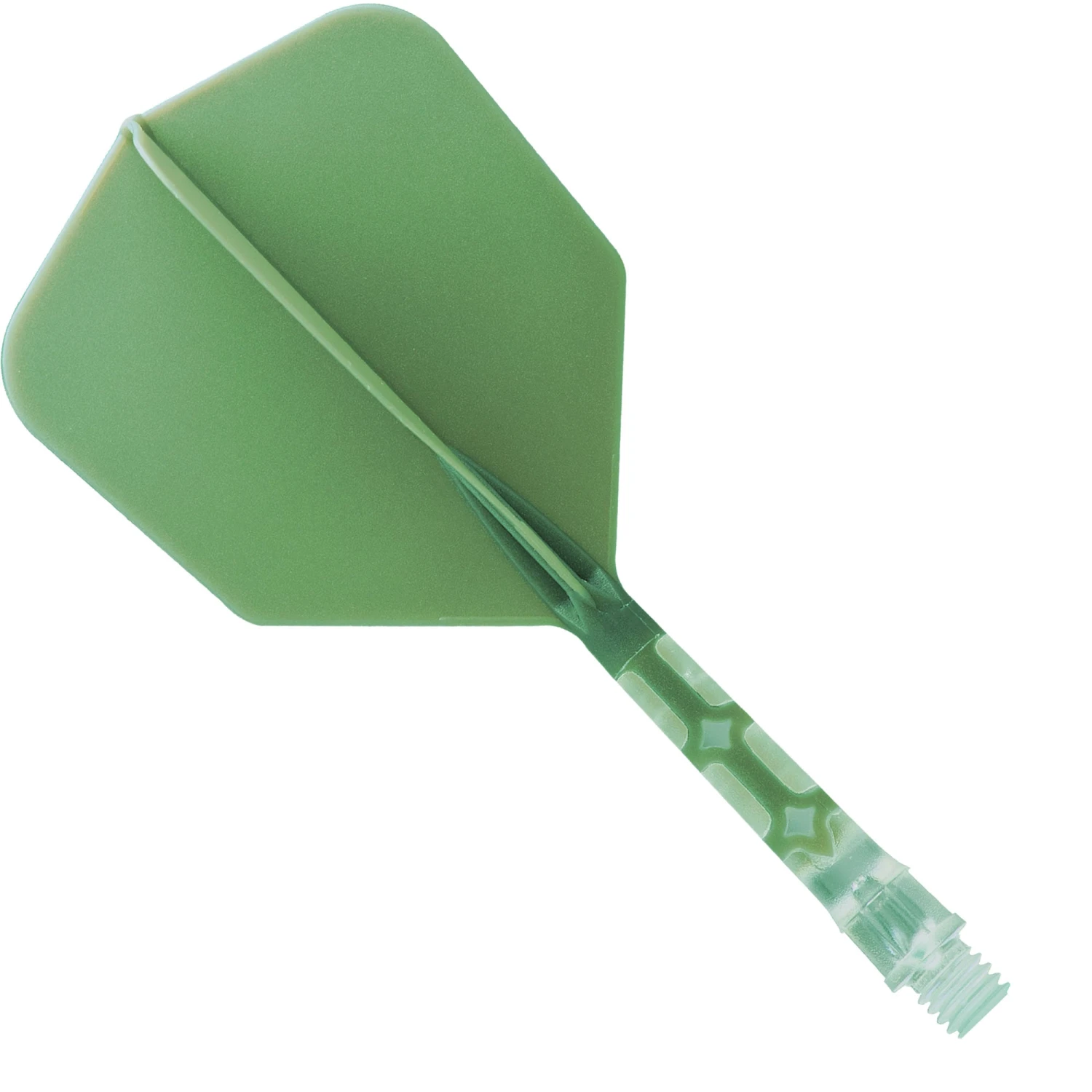 Cuesoul Rost T19 Integrated Dart Shaft And Flights - Big Wing - Clear With Green Flight - Image 4