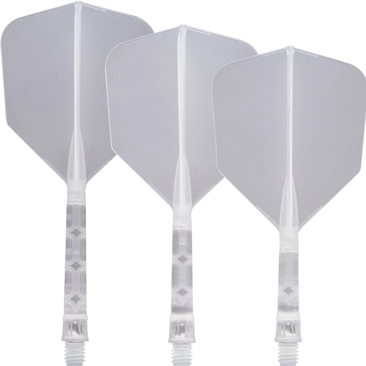 Cuesoul Rost T19 Integrated Dart Shaft And Flights - Big Wing - Clear With Clear Flight - Image 2