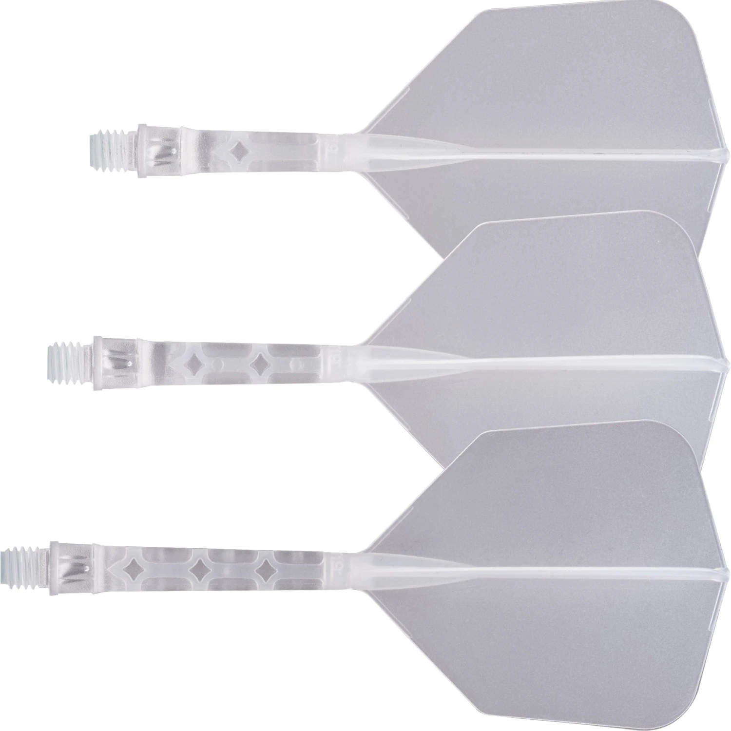 Cuesoul Rost T19 Integrated Dart Shaft And Flights - Big Wing - Clear With Clear Flight - Image 3