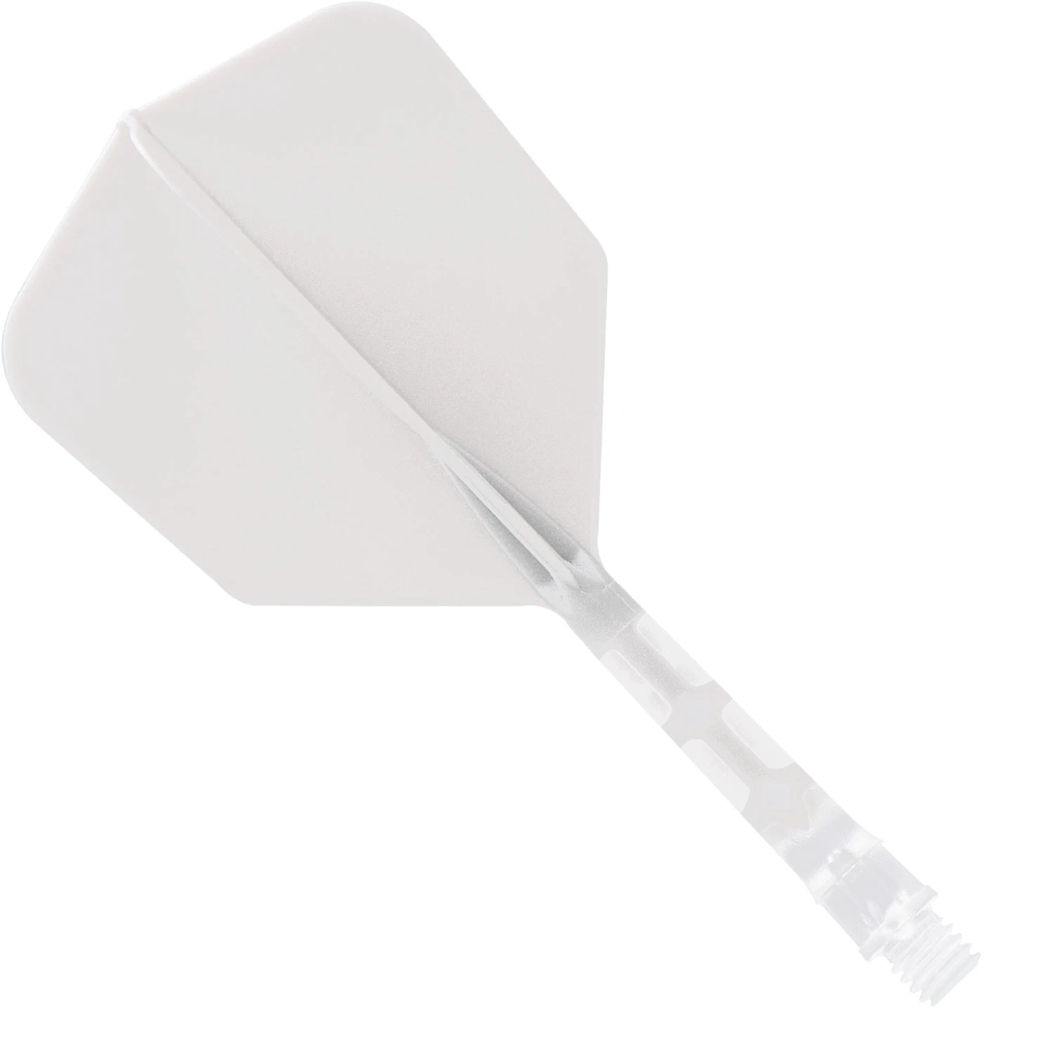 *Cuesoul Rost T19 Integrated Dart Shaft And Flights - Big Wing - Clear With White Flight - Image 4