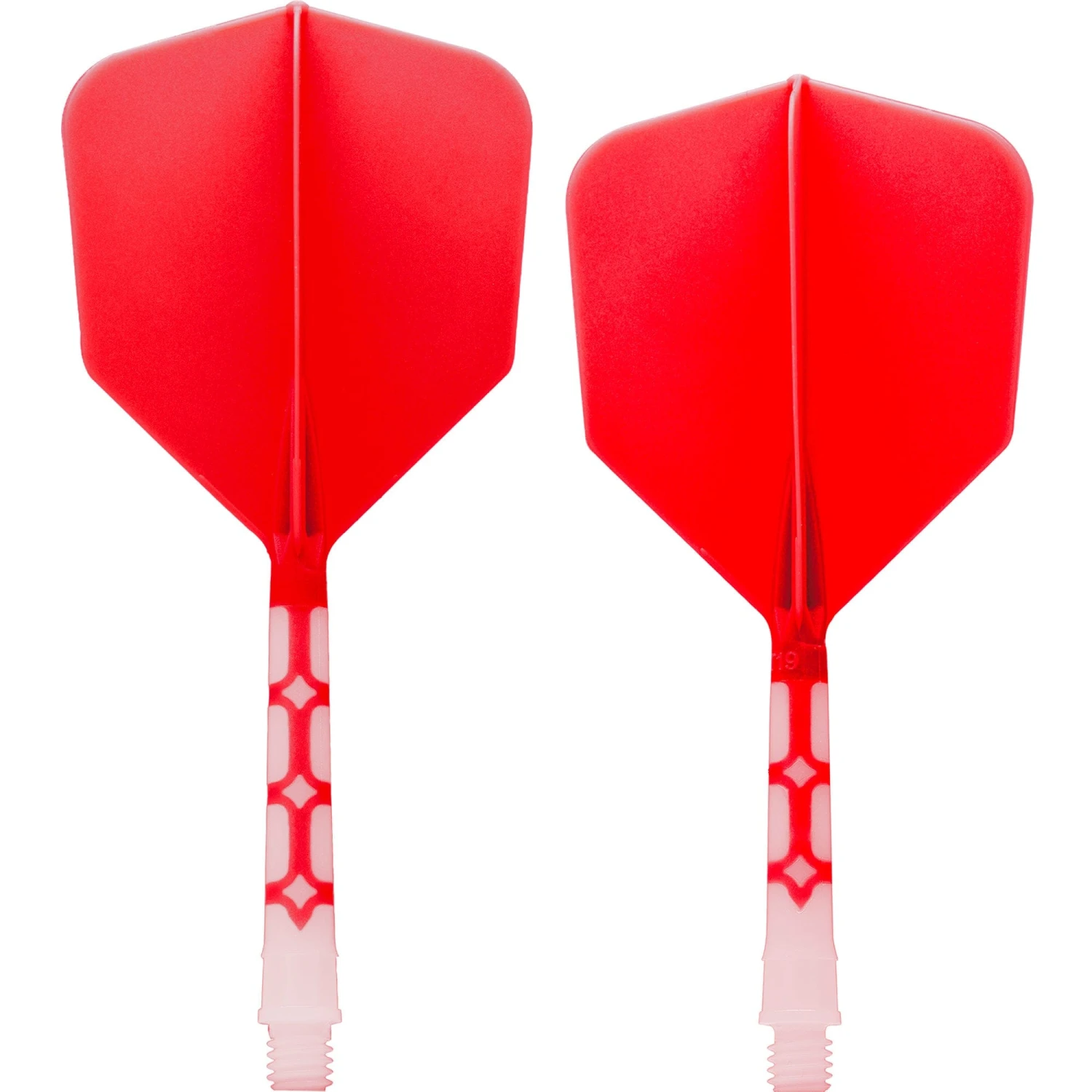 Cuesoul Rost T19 Integrated Dart Shaft And Flights - Big Wing - White With Red Flight - Image 3