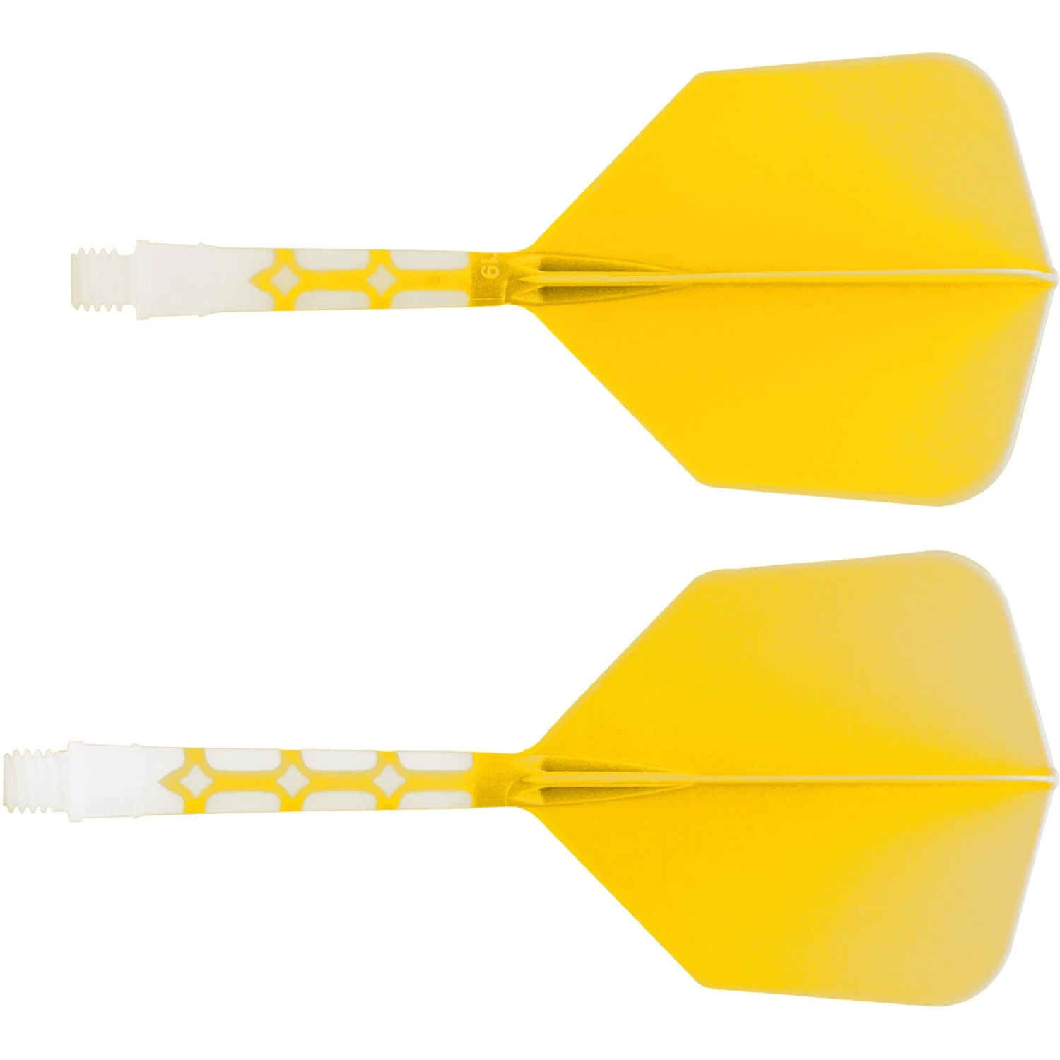 Cuesoul Rost T19 Integrated Dart Shaft And Flights - Big Wing - White With Yellow Flight - Image 13