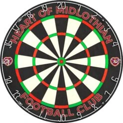 Heart Of Midlothian FC - Official Licensed - Hearts - Professional Dartboard - Crest And Wordmark