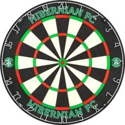 Hibernian FC - Official Licensed - Professional Dartboard - Crest And Wordmark