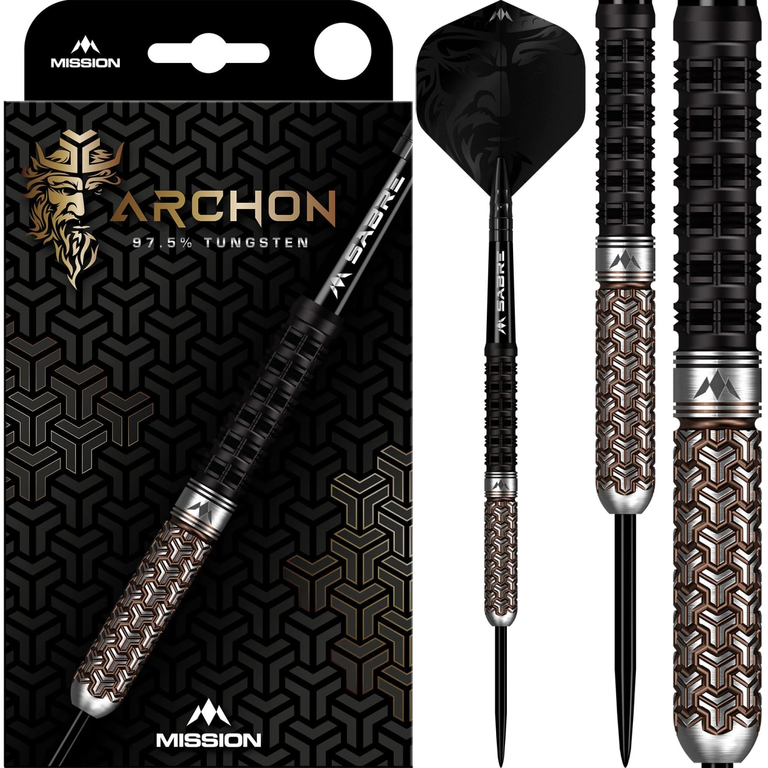 Mission Archon Darts - Steel Tip - 97.5% - Black & Bronze PVD - Image 6