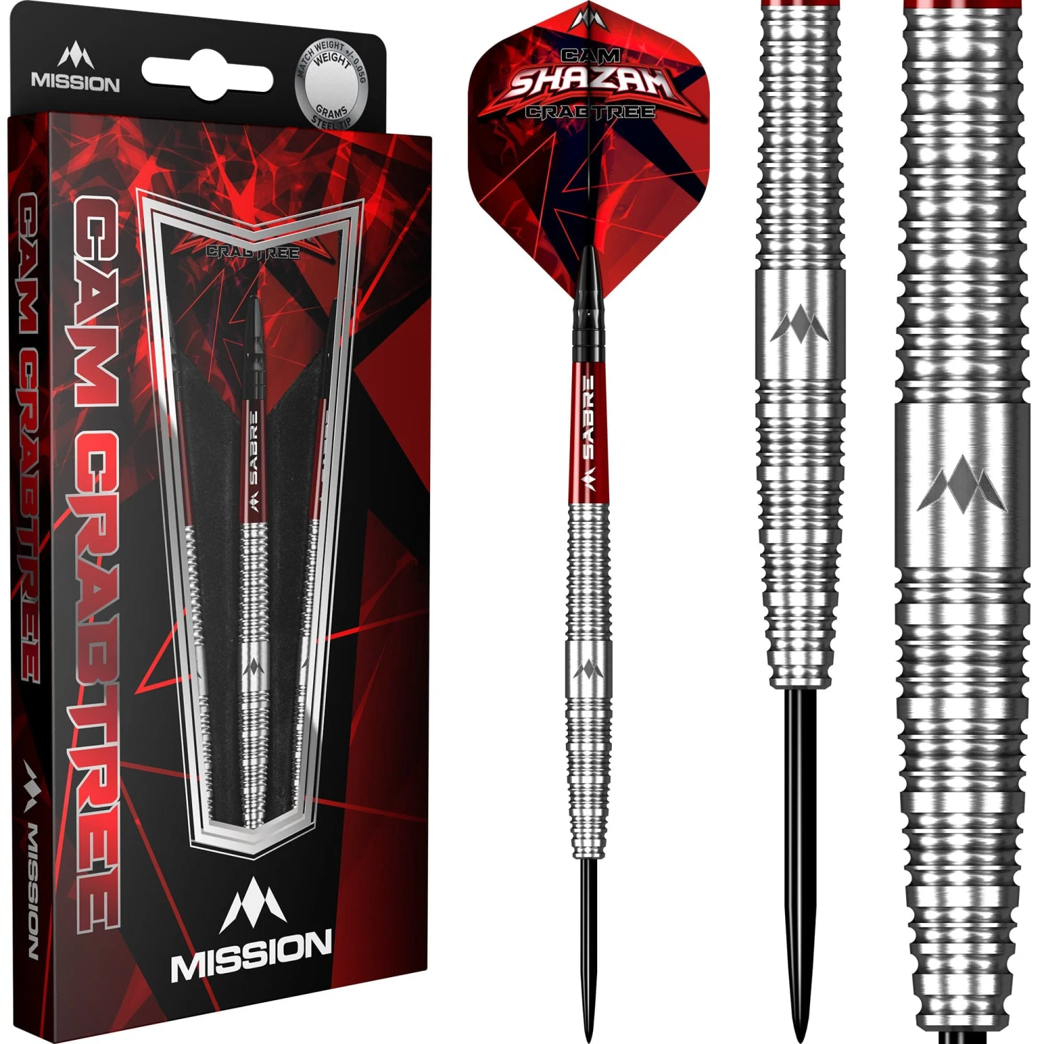 Mission Cam Crabtree Darts - Steel Tip - 95% - Natural - Image 2