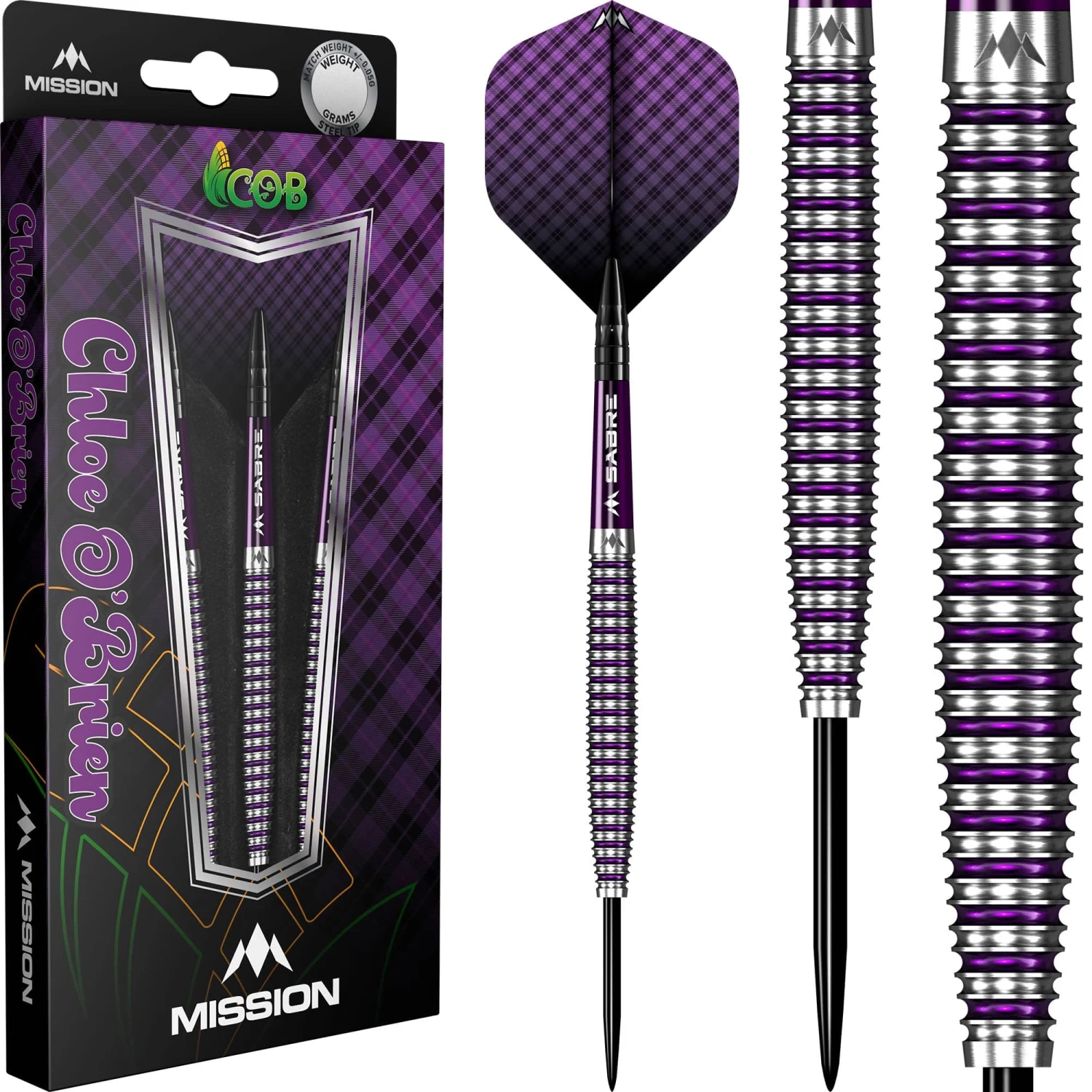 Mission Chloe OBrien Darts - Steel Tip - 95% - Electro Purple - Image 2
