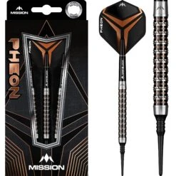 Mission Pheon Darts - Soft Tip - Electro - Black & Bronze
