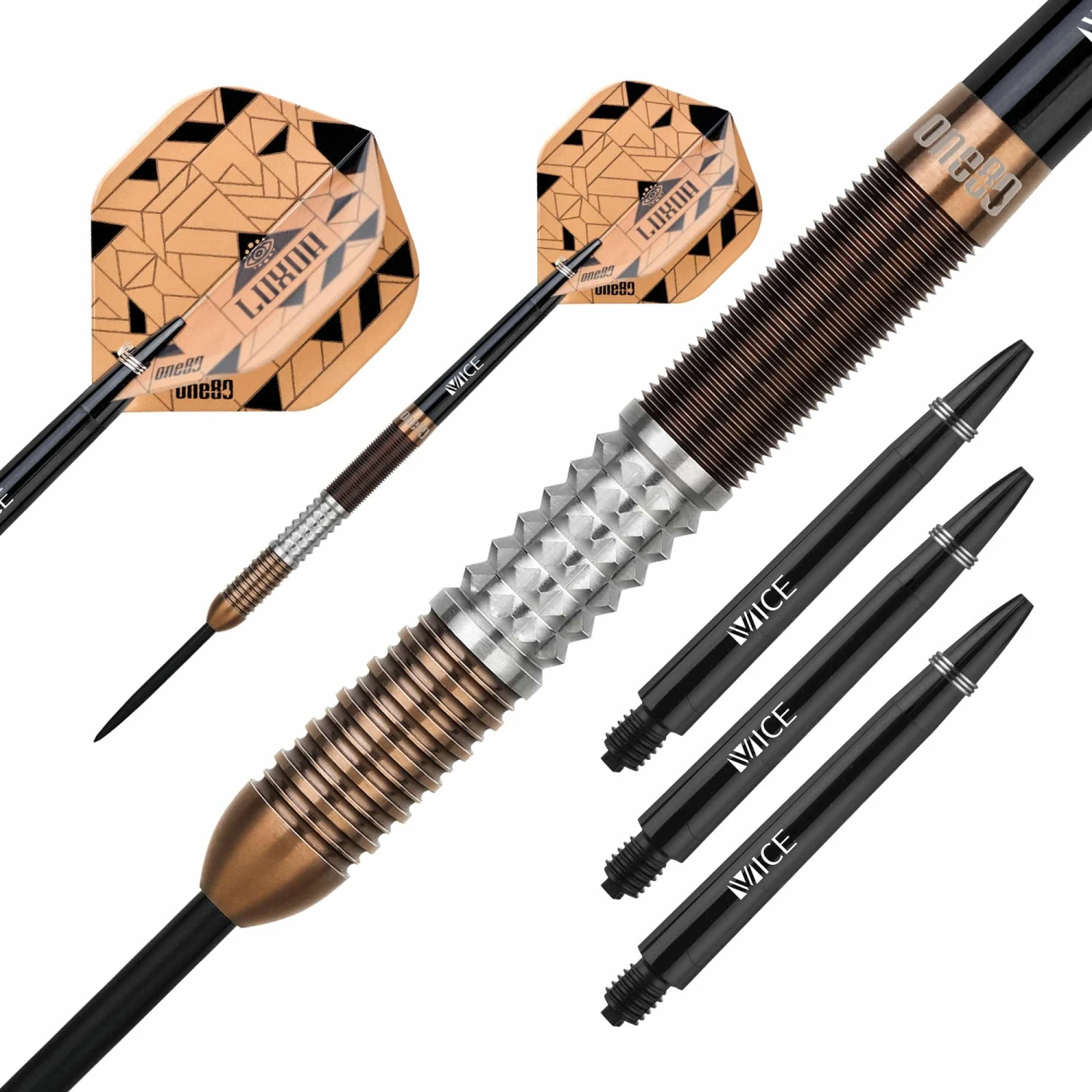 One80 Luxor Alpha Darts - Steel Tip - Bronze - Image 3