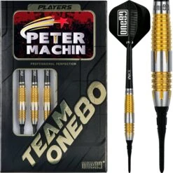 One80 Peter Machin Darts - Soft Tip - Signature - V2 - Gold - 18g