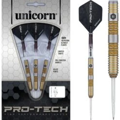 Unicorn Protech Darts - Steel Tip - Style 6 - Silver & Gold