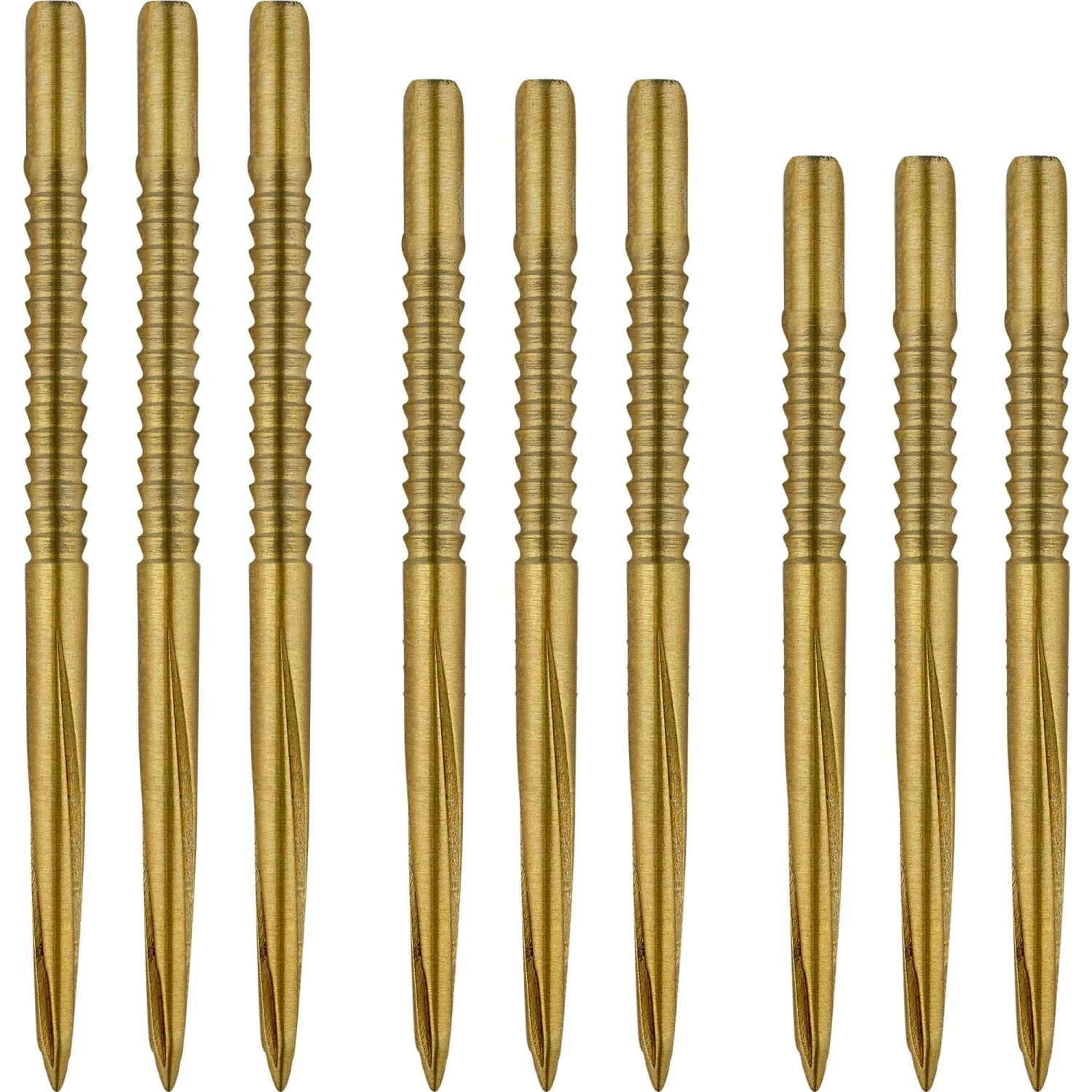 Unicorn Volute Dart Points - Steel Tip - Shark Fin - Gold - Image 2