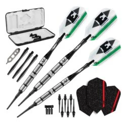 Viper Element Darts - Soft Tip - 90% - Inc Extras - E2 - Twin Shark - Black Ring