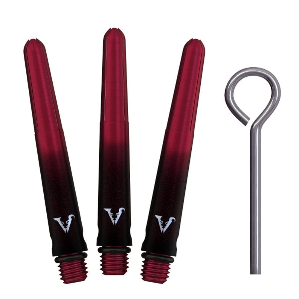 Viper Viperlock Aluminium Dart Shafts - Inc O-Rings And Locking Pin - Black & Red - Image 5